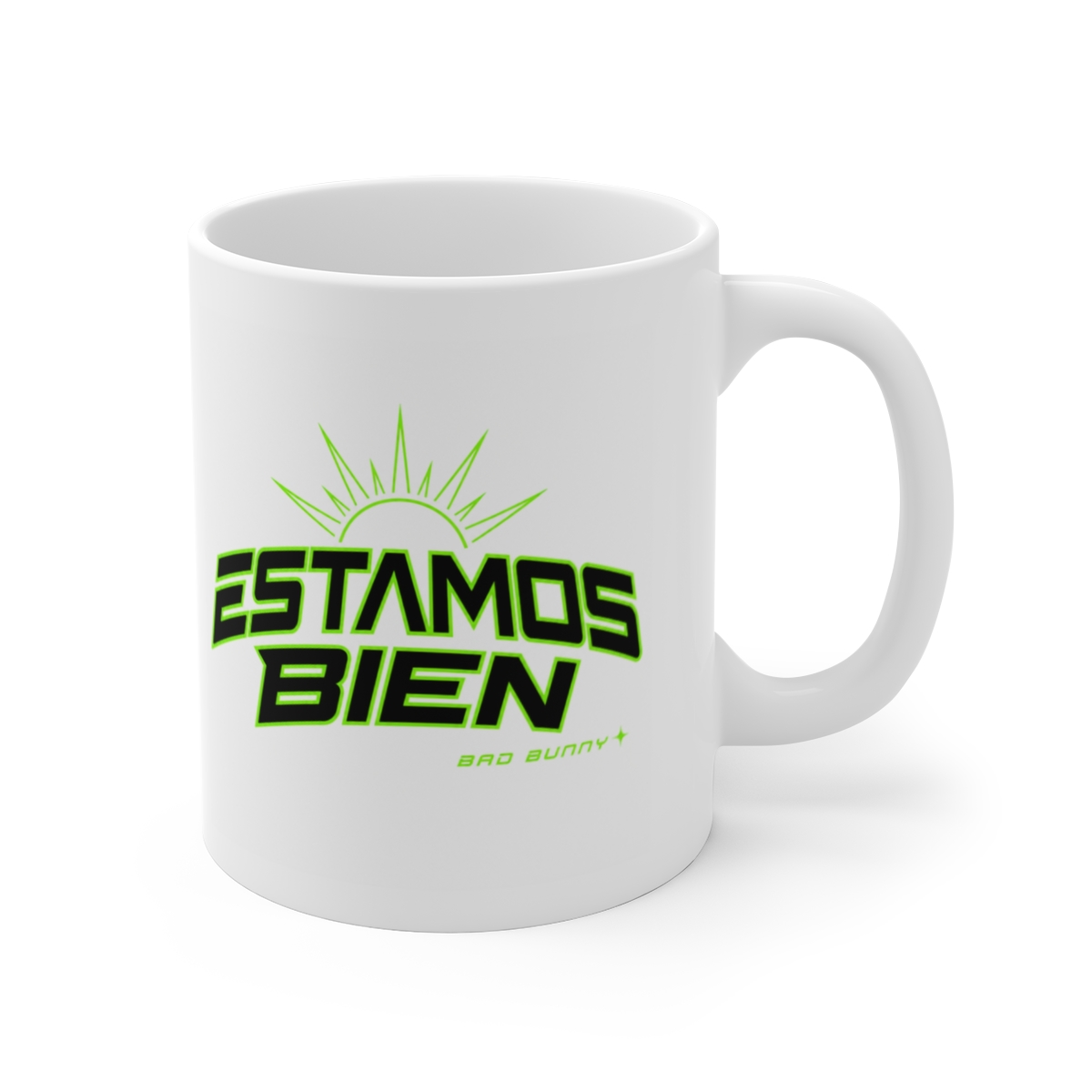 Bad Bunny "Estamos Bien" White Mug - Official mugs merchandise
