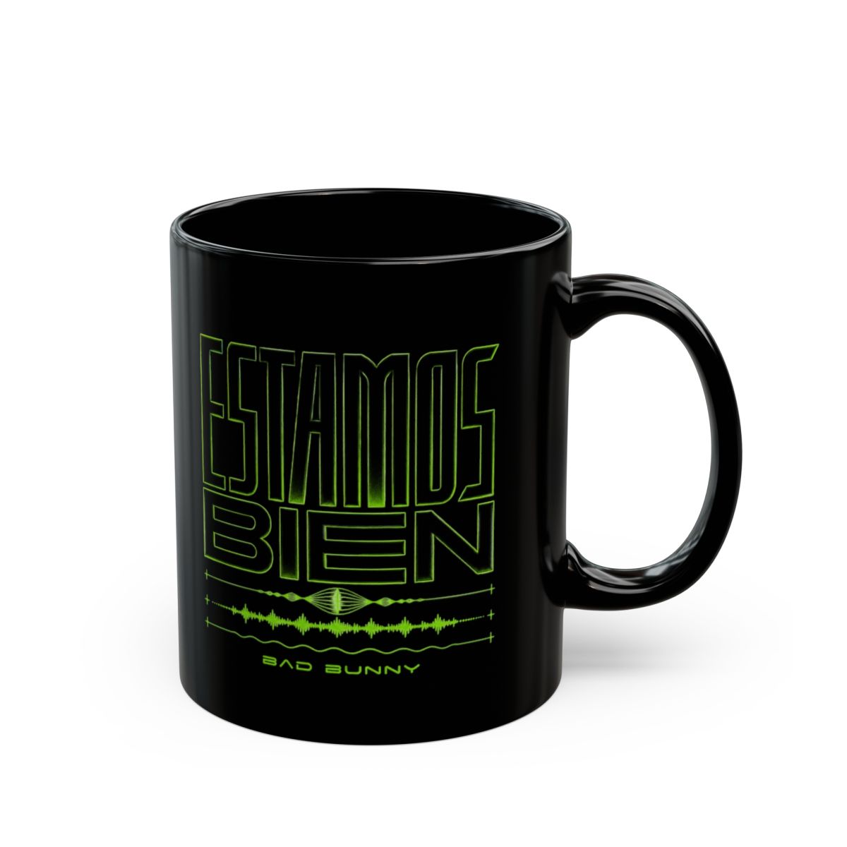 Bad Bunny "Estamos Bien" Black Mug - Official mugs merchandise