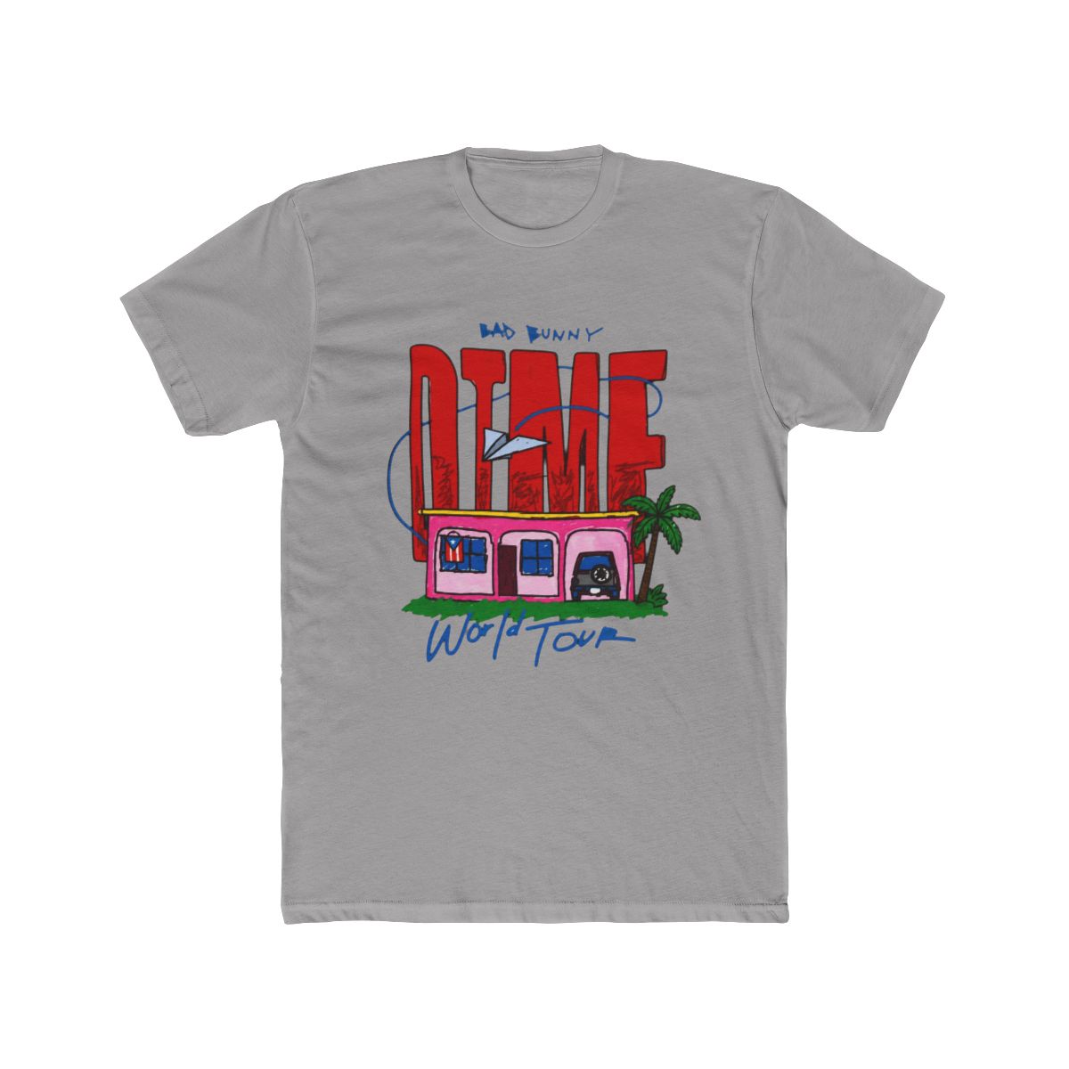 Bad Bunny DTMF Pink House World Tour T Shirt - Official t-shirts merchandise