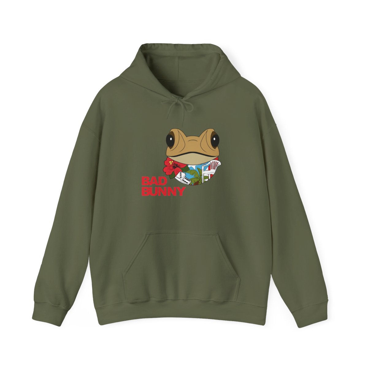 Bad Bunny Coqui Frog Puerto Rico Coqui Hoodie - alternate angle 3, merchandise
