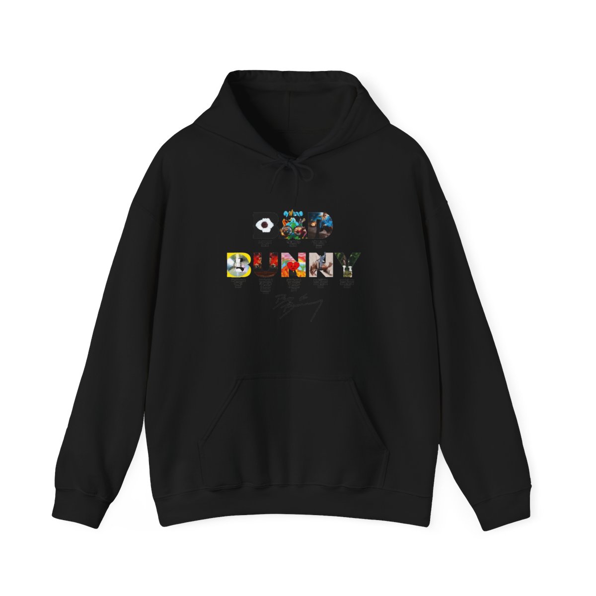Bad Bunny Typography Album Cover Art Mashup Hoodie - Official hoodies merchandise