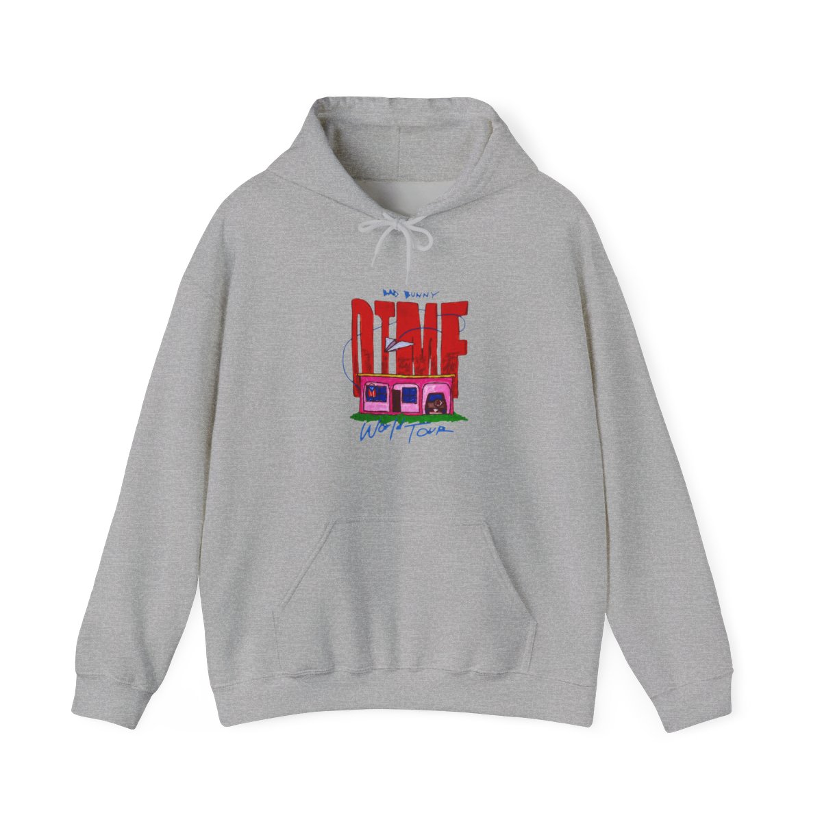 Bad Bunny DTMF Pink House World Tour Hoodie - Official hoodies merchandise