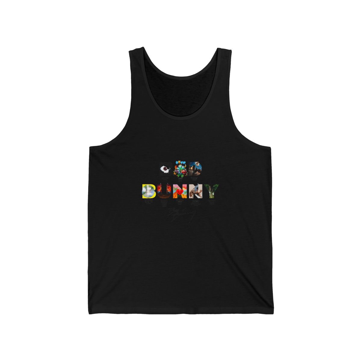 Bad Bunny Typography Album Cover Art Mashup Tank Top - Official tank-tops merchandise