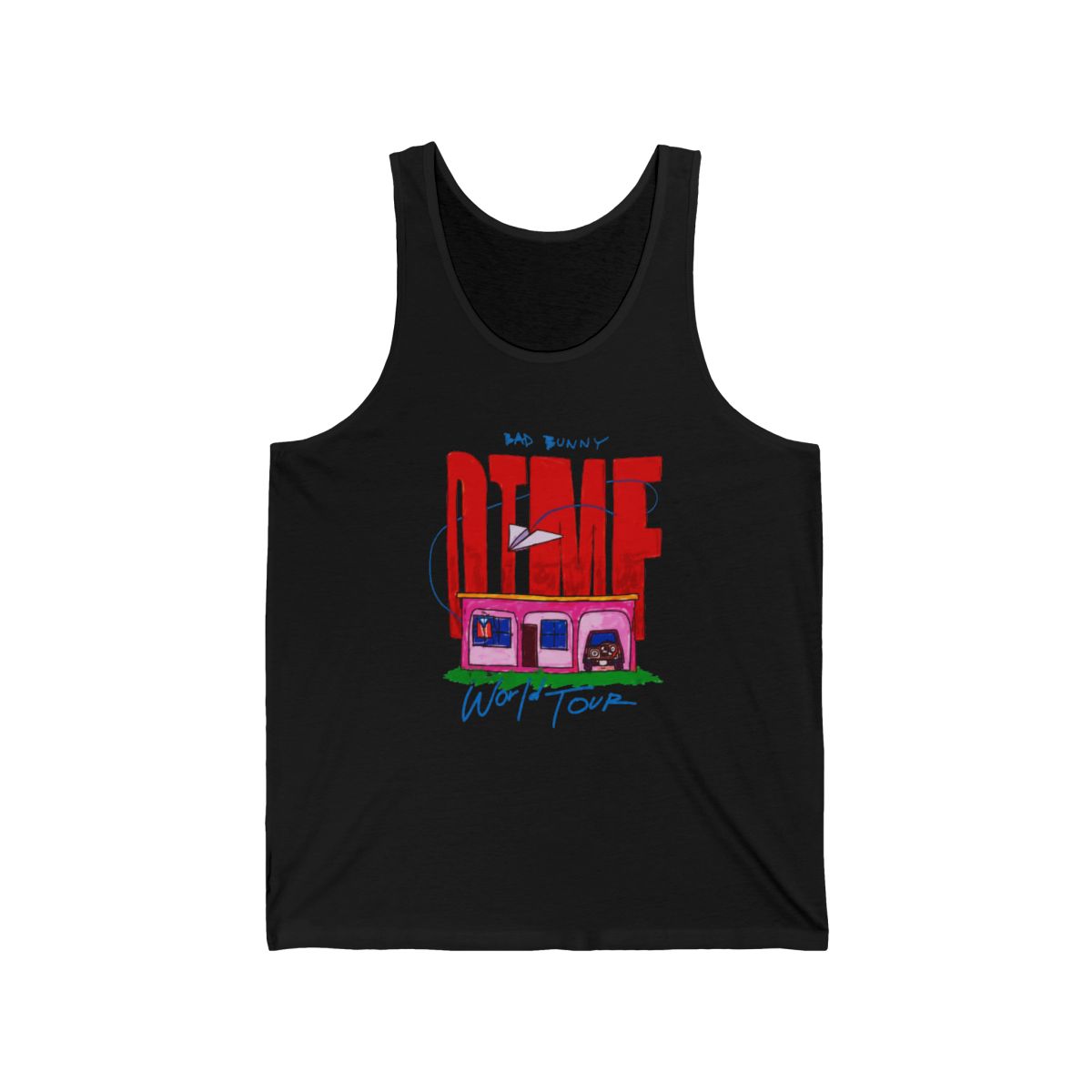Bad Bunny DTMF Pink House World Tour Tank Top - Official tank-tops merchandise