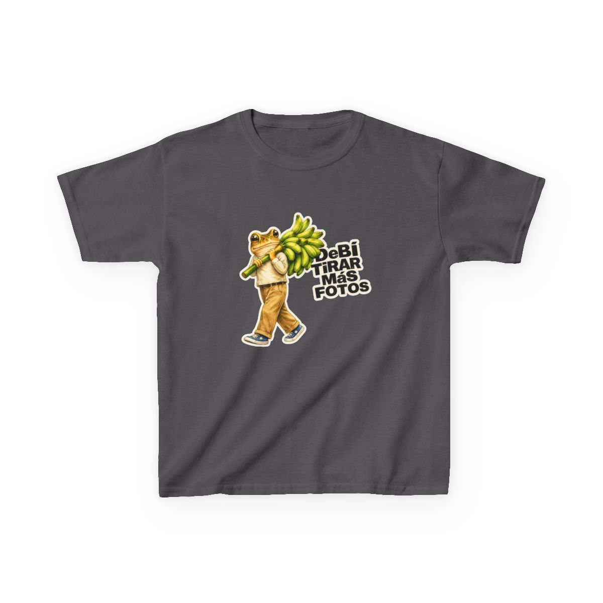 Bad Bunny Frog Carrying Bananas Vintage Kids T-Shirt - Official T-Shirts merchandise
