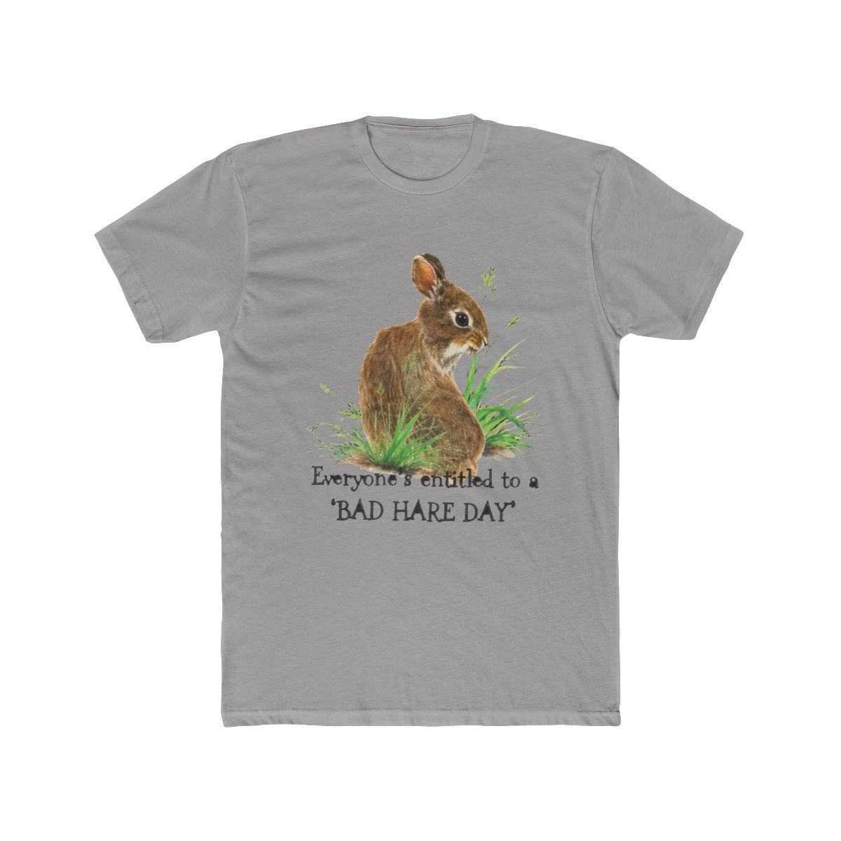 Everyone's Entitled to a Bad Hare Day Humor Rabbit Bunny T-Shirt - Official t-shirts merchandise
