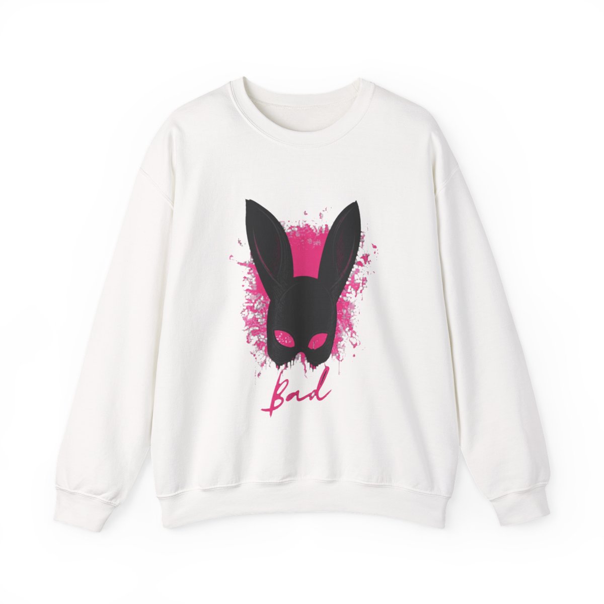 Bad Masquerade Rabbit Bunny Mask Streetwear Crewneck - Official sweatshirts merchandise