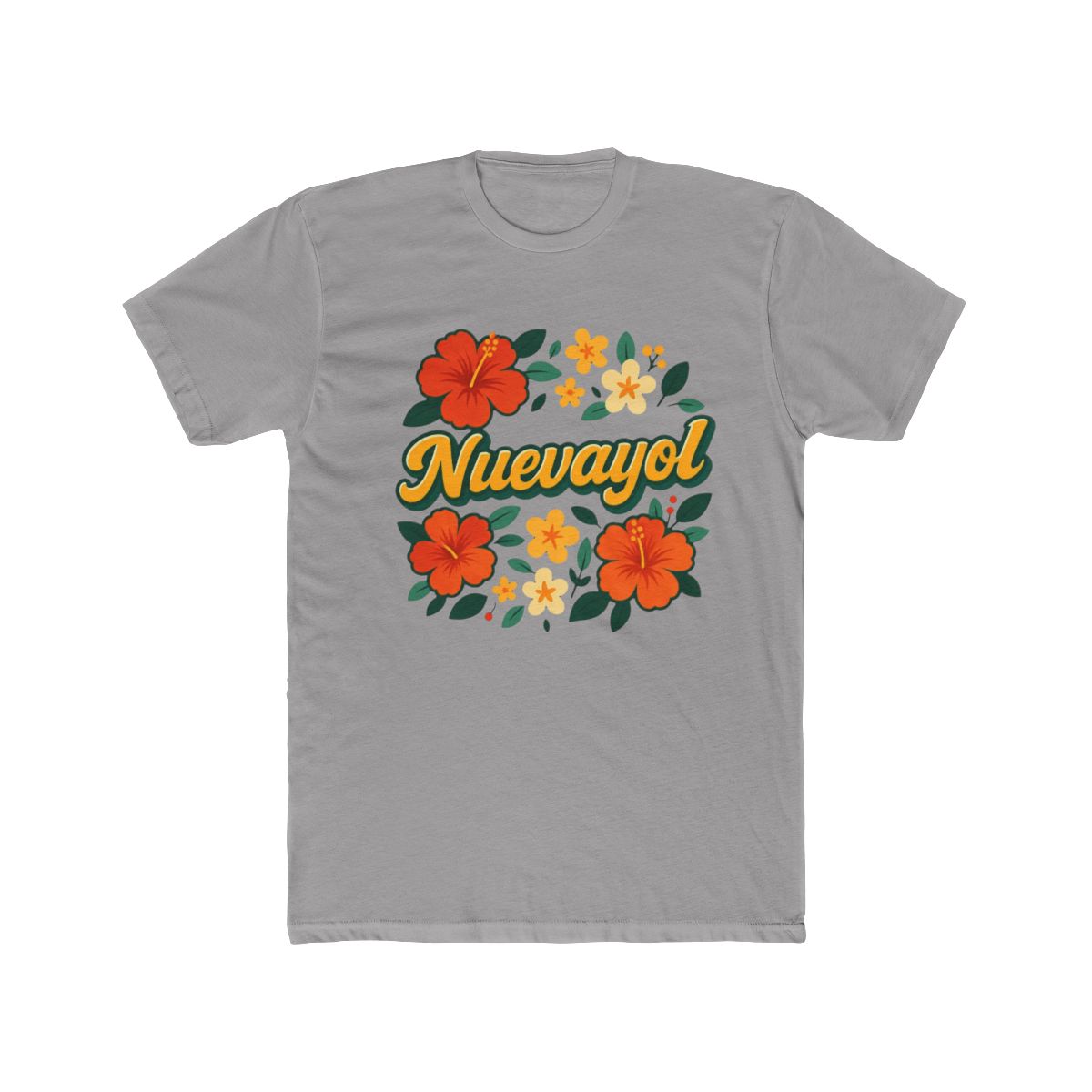 Nuevayol Tropical Hibiscus Tee – NYC Caribbean Streetwear Vibes Bad Bunny T-Shirt - Official t-shirts merchandise